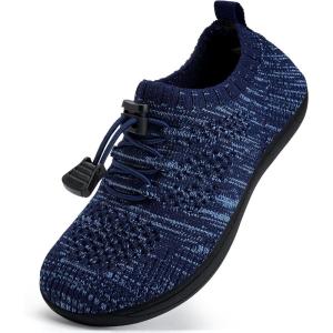 imageWateLves Water Shoes for Toddler Little Kid Minimalist Wide Barefoot Zero Drop Sole Splay Naturally Aqua Sneakers Boys GirlsDqDark Blue