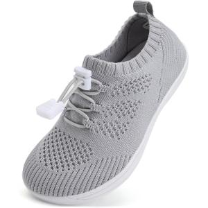 imageWateLves Water Shoes for Toddler Little Kid Minimalist Wide Barefoot Zero Drop Sole Splay Naturally Aqua Sneakers Boys GirlsDqLight Gray