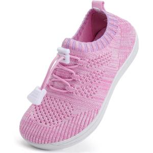 imageWateLves Water Shoes for Toddler Little Kid Minimalist Wide Barefoot Zero Drop Sole Splay Naturally Aqua Sneakers Boys GirlsDqPink