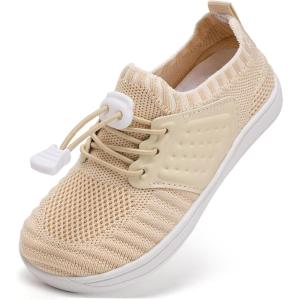 imageWateLves Water Shoes for Toddler Little Kid Minimalist Wide Barefoot Zero Drop Sole Splay Naturally Aqua Sneakers Boys GirlsYnBeige