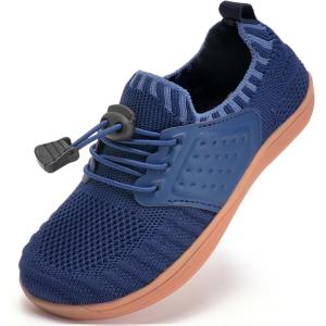 imageWateLves Water Shoes for Toddler Little Kid Minimalist Wide Barefoot Zero Drop Sole Splay Naturally Aqua Sneakers Boys GirlsYnDark Blue