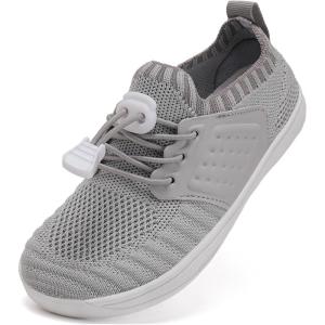 imageWateLves Water Shoes for Toddler Little Kid Minimalist Wide Barefoot Zero Drop Sole Splay Naturally Aqua Sneakers Boys GirlsYnLight Gray