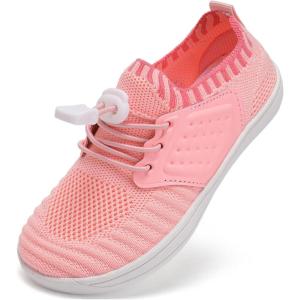 imageWateLves Water Shoes for Toddler Little Kid Minimalist Wide Barefoot Zero Drop Sole Splay Naturally Aqua Sneakers Boys GirlsYnPink