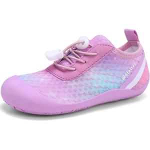 imageWateLves Wide Toddler Water Shoes Kids Barefoot Athletic Sneakers Girls Boys Quick Dry Aqua Socks for Beach Hiking Swim Kayak Sport Accessories Camping EssentialsFish Scales