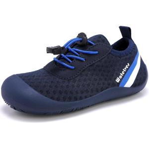 imageWateLves Wide Toddler Water Shoes Kids Barefoot Athletic Sneakers Girls Boys Quick Dry Aqua Socks for Beach Hiking Swim Kayak Sport Accessories Camping EssentialsNavy Blue