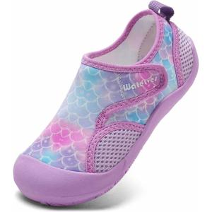 imageWateLves Wide Toddler Water Shoes Kids Quick Dry Barefoot Shoes Girls Boys Aqua Athletic Sneakers for Beach Hiking Swim Kayak Sport Accessories Camping EssentialsFish Scales