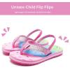 image:imageWateLves Girls amp Boys Kids Flip Flop summer Slide Sandals Slip on Suitable for Bath Shower Beach pool Little KidBig KidIce Cream