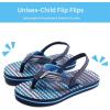 image:imageWateLves Girls amp Boys Kids Flip Flop summer Slide Sandals Slip on Suitable for Bath Shower Beach pool Little KidBig KidWavy Blue