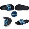 image:imageWateLves Girls amp Boys Slide Sandals Kids Summer Slippers Slip On for Outdoor Beach Pool Shower Little KidBig KidBlueBlack
