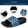 image:imageWateLves Girls amp Boys Slide Sandals Kids Summer Slippers Slip On for Outdoor Beach Pool Shower Little KidBig KidBlueBlack