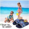 image:imageWateLves Girls amp Boys Slide Sandals Kids Summer Slippers Slip On for Outdoor Beach Pool Shower Little KidBig KidDinosaur