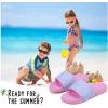 image:imageWateLves Girls amp Boys Slide Sandals Kids Summer Slippers Slip On for Outdoor Beach Pool Shower Little KidBig KidFish Scales