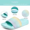 image:imageWateLves Girls amp Boys Slide Sandals Kids Summer Slippers Slip On for Outdoor Beach Pool Shower Little KidBig KidGlitter Green