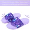 image:imageWateLves Girls amp Boys Slide Sandals Kids Summer Slippers Slip On for Outdoor Beach Pool Shower Little KidBig KidPurple Mermaid