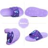 image:imageWateLves Girls amp Boys Slide Sandals Kids Summer Slippers Slip On for Outdoor Beach Pool Shower Little KidBig KidPurple Mermaid