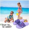 image:imageWateLves Girls amp Boys Slide Sandals Kids Summer Slippers Slip On for Outdoor Beach Pool Shower Little KidBig KidPurple Mermaid
