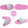 image:imageWateLves Girls amp Boys Slide Sandals Kids Summer Slippers Slip On for Outdoor Beach Pool Shower Little KidBig KidRainbow