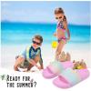 image:imageWateLves Girls amp Boys Slide Sandals Kids Summer Slippers Slip On for Outdoor Beach Pool Shower Little KidBig KidRainbow