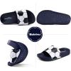 image:imageWateLves Girls amp Boys Slide Sandals Kids Summer Slippers Slip On for Outdoor Beach Pool Shower Little KidBig KidSoccer