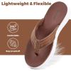 image:imageWateLves Kid Sport Flip Flops Unisex Boys Girls Thong Sandals Casual Sandal Shoes for Beach Swimming PoolPu Brown