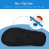 image:imageWateLves Kids Flip Flops Boys Girls Sandals Youth Big Kid Summer Slip on Thong Slide Sandals for Beach Pool Shower LittleBig KidBlackBlue Stripes