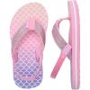 image:imageWateLves Girls amp Boys Kids Flip Flop summer Slide Sandals Slip on Suitable for Bath Shower Beach pool Little KidBig KidFish Scale Pink