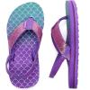 image:imageWateLves Girls amp Boys Kids Flip Flop summer Slide Sandals Slip on Suitable for Bath Shower Beach pool Little KidBig KidFish Scales Pink Purple