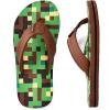image:imageWateLves Kids Flip Flops Boys Girls Sandals Youth Big Kid Summer Slip on Thong Slide Sandals for Beach Pool Shower LittleBig KidBrownGreen