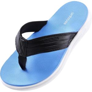 image:imageWateLves Kid Sport Flip Flops Unisex Boys Girls Thong Sandals Casual Sandal Shoes for Beach Swimming PoolPu Blue