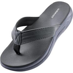 image:imageWateLves Kid Sport Flip Flops Unisex Boys Girls Thong Sandals Casual Sandal Shoes for Beach Swimming PoolPu Grey