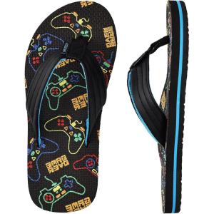 image:imageWateLves Girls Flip Flops Toddler Boys Girls NonSlip Sport Sandals for Beach Swim PoolLittle KidBig KidBlack Game Console