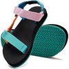 image:imageWateLves Kids Sandals Boys Girls Lightweight Nonslip Athletic Sandals with Adjustable Webbing for Hiking Walking Beach Water SportsColor
