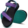 image:imageWateLves Kids Sandals Boys Girls Lightweight Nonslip Athletic Sandals with Adjustable Webbing for Hiking Walking Beach Water SportsFish Scales