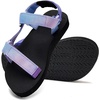 image:imageWateLves Kids Sandals Boys Girls Lightweight Nonslip Athletic Sandals with Adjustable Webbing for Hiking Walking Beach Water SportsGradient Blue Purple