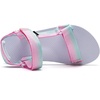 image:imageWateLves Kids Sandals Boys Girls Lightweight Nonslip Athletic Sandals with Adjustable Webbing for Hiking Walking Beach Water SportsGradient Pink Green