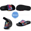 image:imageWateLves Kids Slide Sandals Boys Comfortable SlipOn Sandals Youth Big Kids Summer Slippers for Beach Pool Shower LittleBig KidColorful Leaves