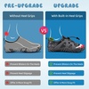 image:imageWateLves ToddlerLittleBigKid Water Shoes Wide Barefoot Aqua Athletic Sneakers Girls Boys Hiking Beach Swim Fast Dry Shoes Builtin Heel GripsGray Shark