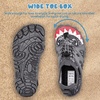 image:imageWateLves ToddlerLittleBigKid Water Shoes Wide Barefoot Aqua Athletic Sneakers Girls Boys Hiking Beach Swim Fast Dry Shoes Builtin Heel GripsGray Shark