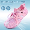 image:imageWateLves ToddlerLittleBigKid Water Shoes Wide Barefoot Aqua Athletic Sneakers Girls Boys Hiking Beach Swim Fast Dry Shoes Builtin Heel GripsPink Stars