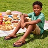 image:imageWateLves Youth Big Kids Flip Flops Boys Sandals Summer Thong Slide Sandals for Beach Pool ShowerCaramel