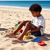 image:imageWateLves Youth Big Kids Flip Flops Boys Sandals Summer Thong Slide Sandals for Beach Pool ShowerTanKhaki