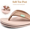 image:imageWateLves Youth Big Kids Flip Flops Boys Sandals Summer Thong Slide Sandals for Beach Pool ShowerTanKhaki