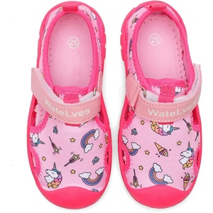 image:imageWateLves Girls Boys Water Shoes Quick Dry Slip Aqua Socks for Beach Swim Pool Sandals Outdoor ToddlerLittle KidUnicorn Pink29