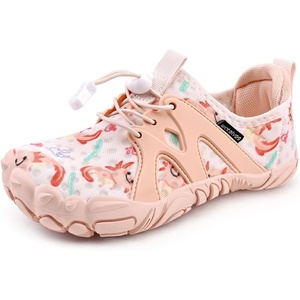 image:imageWateLves ToddlerLittleBigKid Water Shoes Wide Barefoot Aqua Athletic Sneakers Girls Boys Hiking Beach Swim Fast Dry Shoes Builtin Heel GripsAxolotl