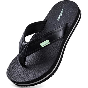 image:imageWateLves Youth Big Kids Flip Flops Boys Sandals Summer Thong Slide Sandals for Beach Pool ShowerSolid Black
