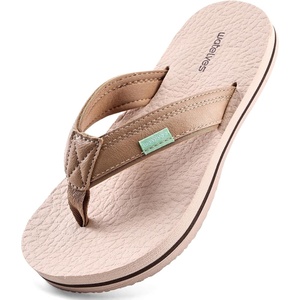 image:imageWateLves Youth Big Kids Flip Flops Boys Sandals Summer Thong Slide Sandals for Beach Pool ShowerTanKhaki
